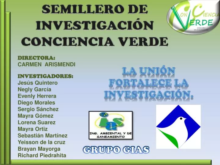 semillero de investigaci n conciencia verde