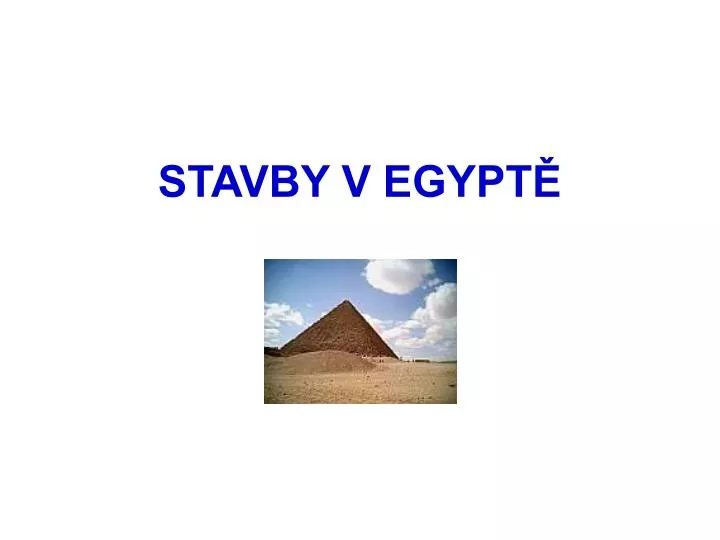 stavby v egypt