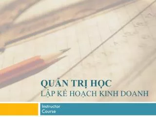 qu n tr h c l p k ho ch kinh doanh