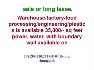 208,209,210,211 GIDC Estate, Junagadh