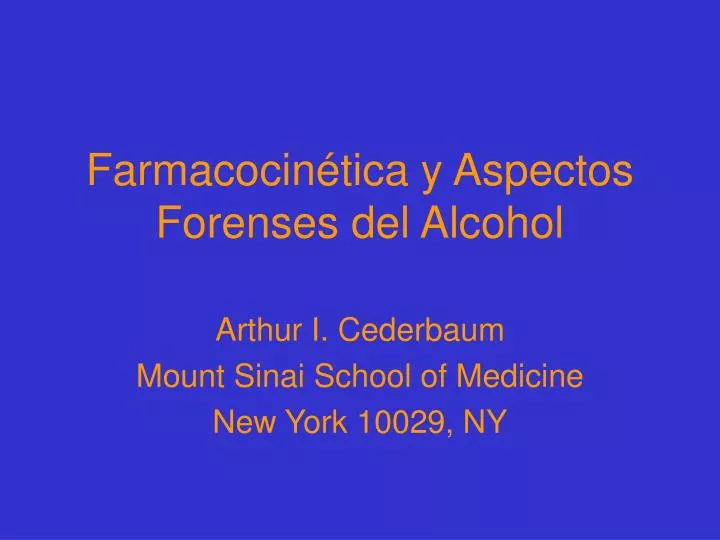 farmacocin tica y aspectos forenses del alcohol