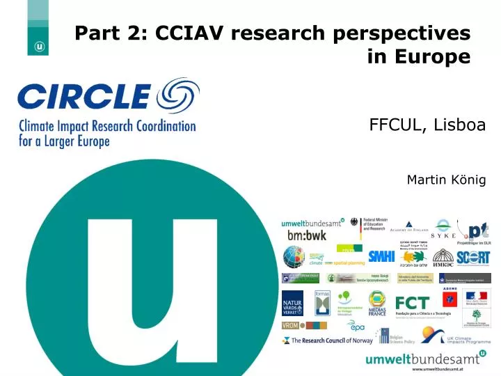 part 2 cciav research perspectives in europe