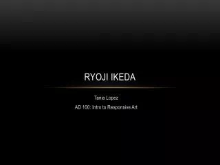 Ryoji Ikeda