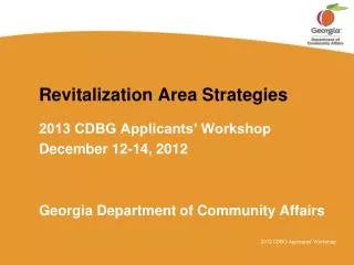 Revitalization Area Strategies