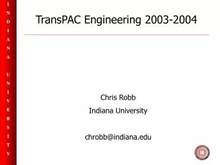 TransPAC Engineering 2003-2004