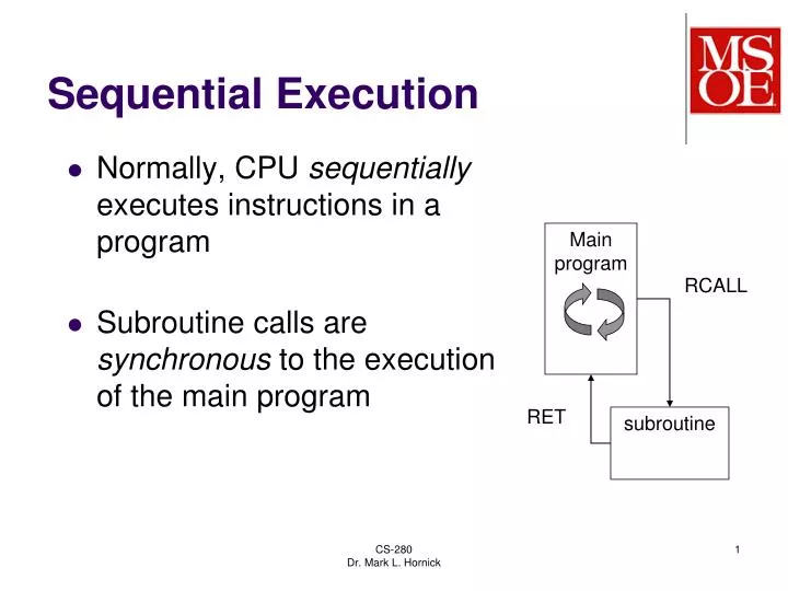 sequential execution