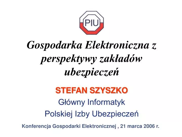 gospodarka elektroniczna z perspektywy zak ad w ubezpiecze