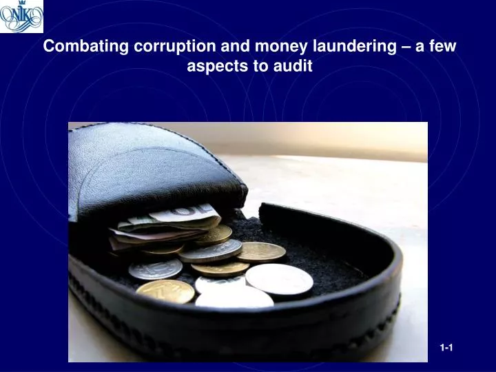 combating corruption and money laundering a few aspects to audit