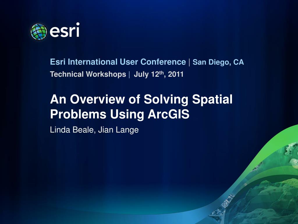 PPT - An Overview of Solving Spatial Problems Using ArcGIS PowerPoint ...