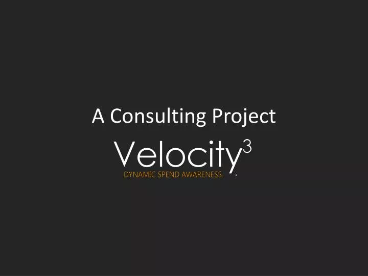 a consulting project