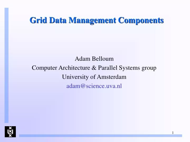 grid data management components