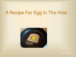 A Recipe For Egg In The Hole