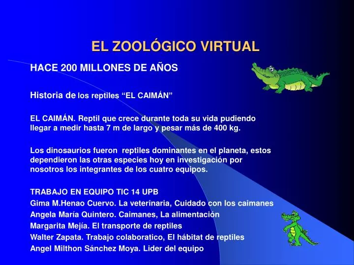 el zool gico virtual