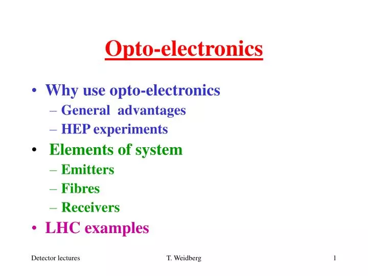 opto electronics