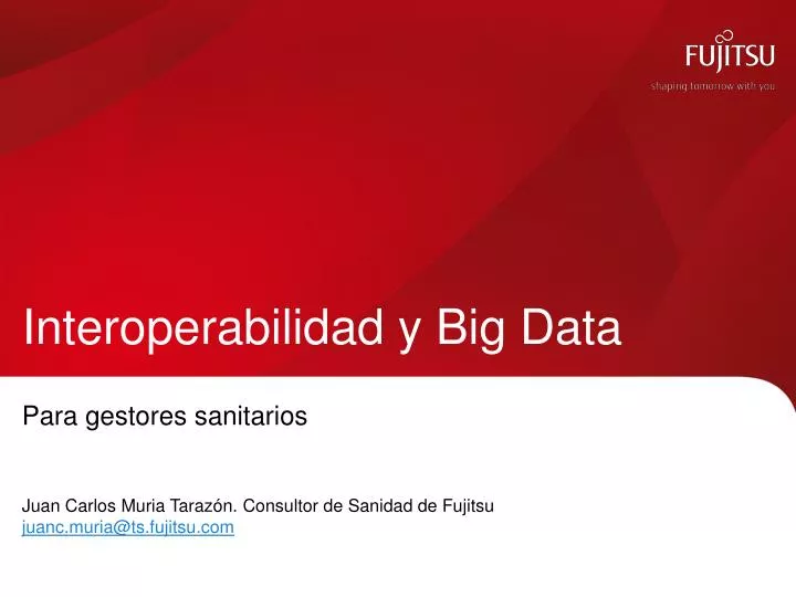 interoperabilidad y big data