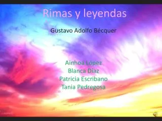 rimas y leyendas