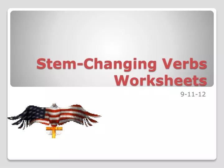 stem changing verbs worksheets