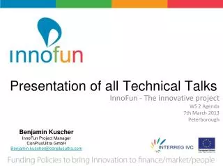 Presentation of all Technical Talks