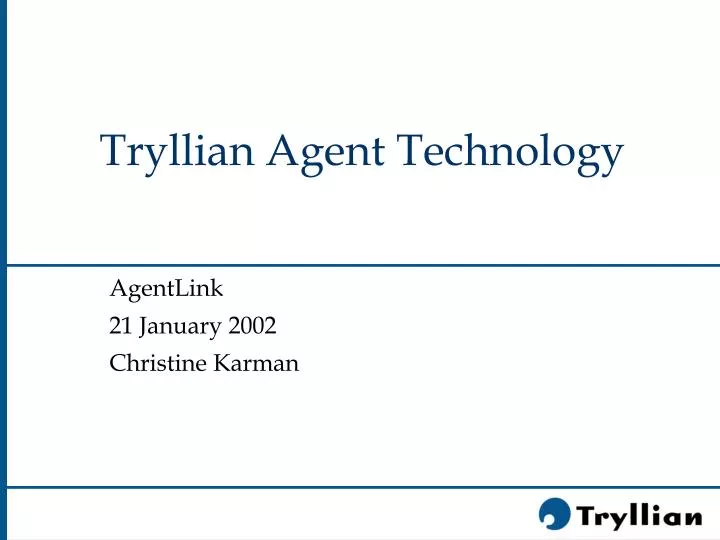 tryllian agent technology
