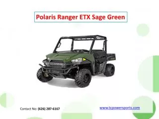 Polaris Ranger ETX Sage Green