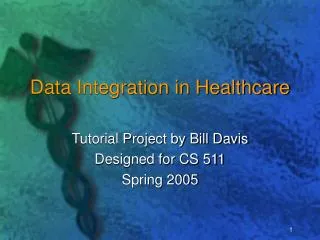 Data Integration in Healthcare