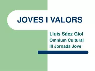 joves i valors