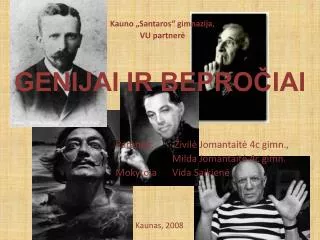 genijai ir bepro iai