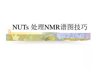 nuts nmr