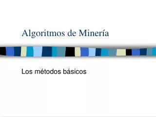 algoritmos de miner a