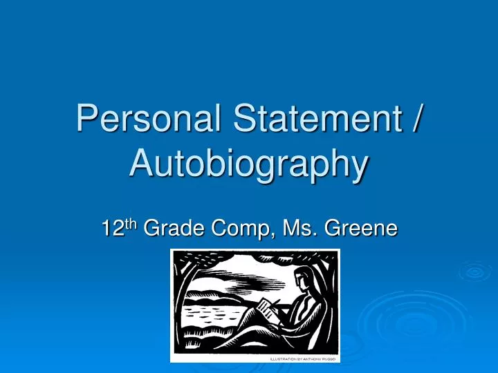 personal statement autobiography