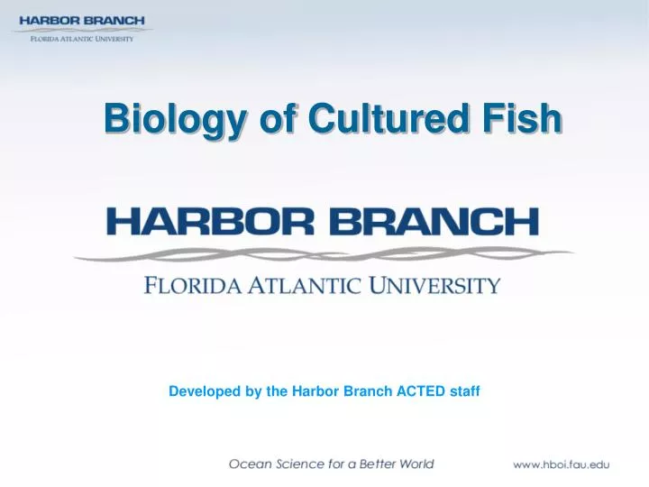 biology of cultured fish
