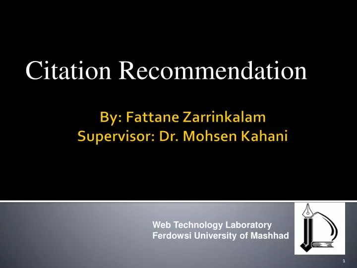 citation recommendation