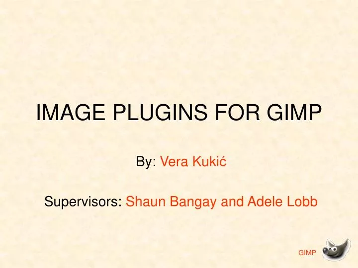 image plugins for gimp