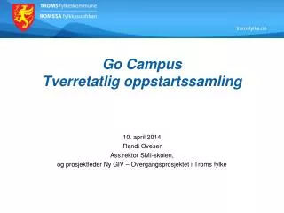 go campus tverretatlig oppstartssamling