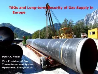 TSOs and Long-term Security of Gas Supply in Europe