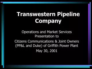 Transwestern Pipeline Company