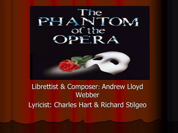 librettist composer andrew lloyd webber lyricist charles hart richard stilgeo