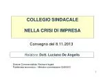 COLLEGIO SINDACALE NELLA CRISI DI IMPRESA - slide 1