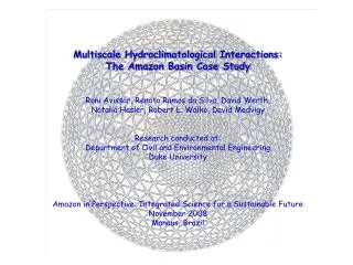 Multiscale Hydroclimatological Interactions: The Amazon Basin Case Study