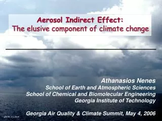Aerosol Indirect Effect: The elusive component of climate change