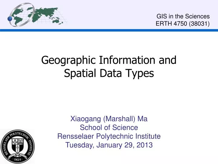 geographic information and spatial data types