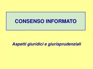consenso informato