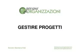 gestire progetti