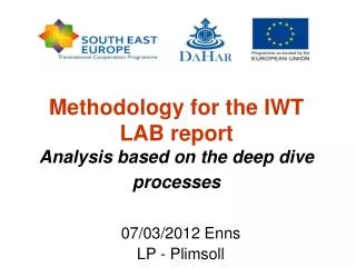 Methodology for the IWT LAB report Analysis based on the deep dive processes