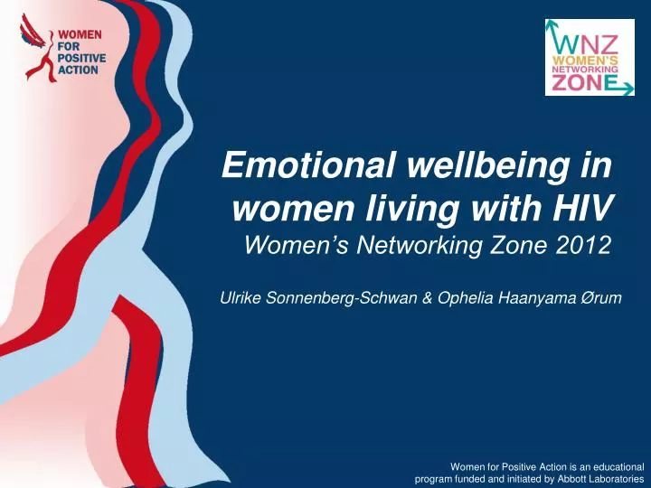 emotional wellbeing in women living with hiv women s networking zone 2012