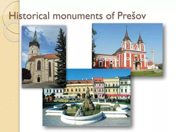 historical monuments of pre ov