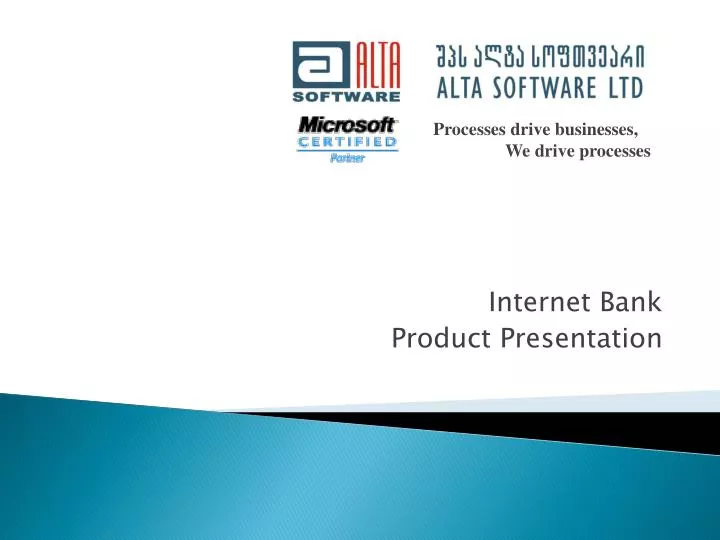 internet bank product presentation