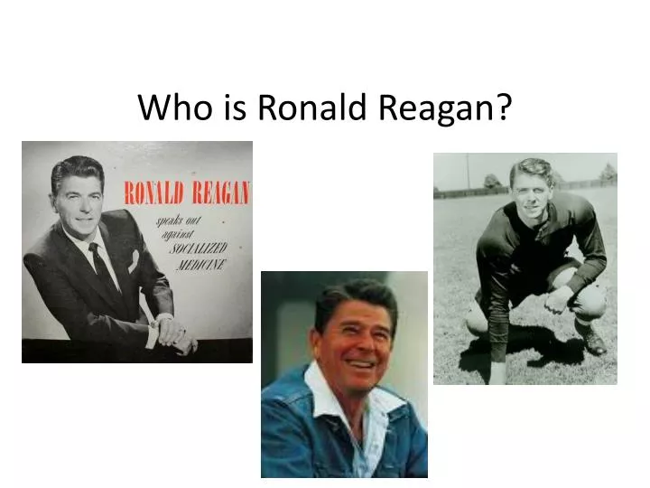 who is ronald reagan