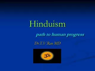 Hinduism path to human progress