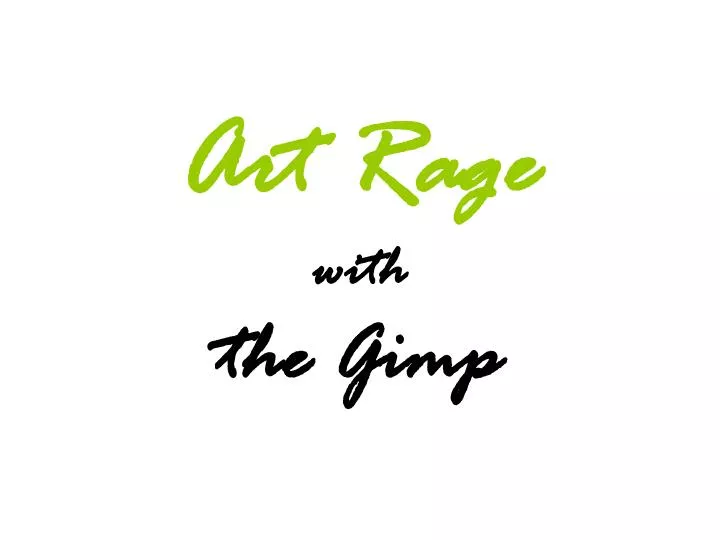 art rage with the gimp